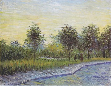  Parque Pintura - Camino en el parque Voyer d Argenson en Asnieres Vincent van Gogh